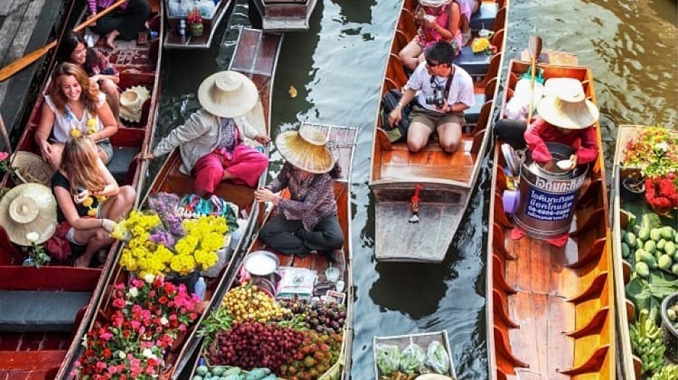 ตลาดน้ำดำเนินสะดวก-ราชบุรี (Floating Market Damnoen Saduak - Rachaburi)